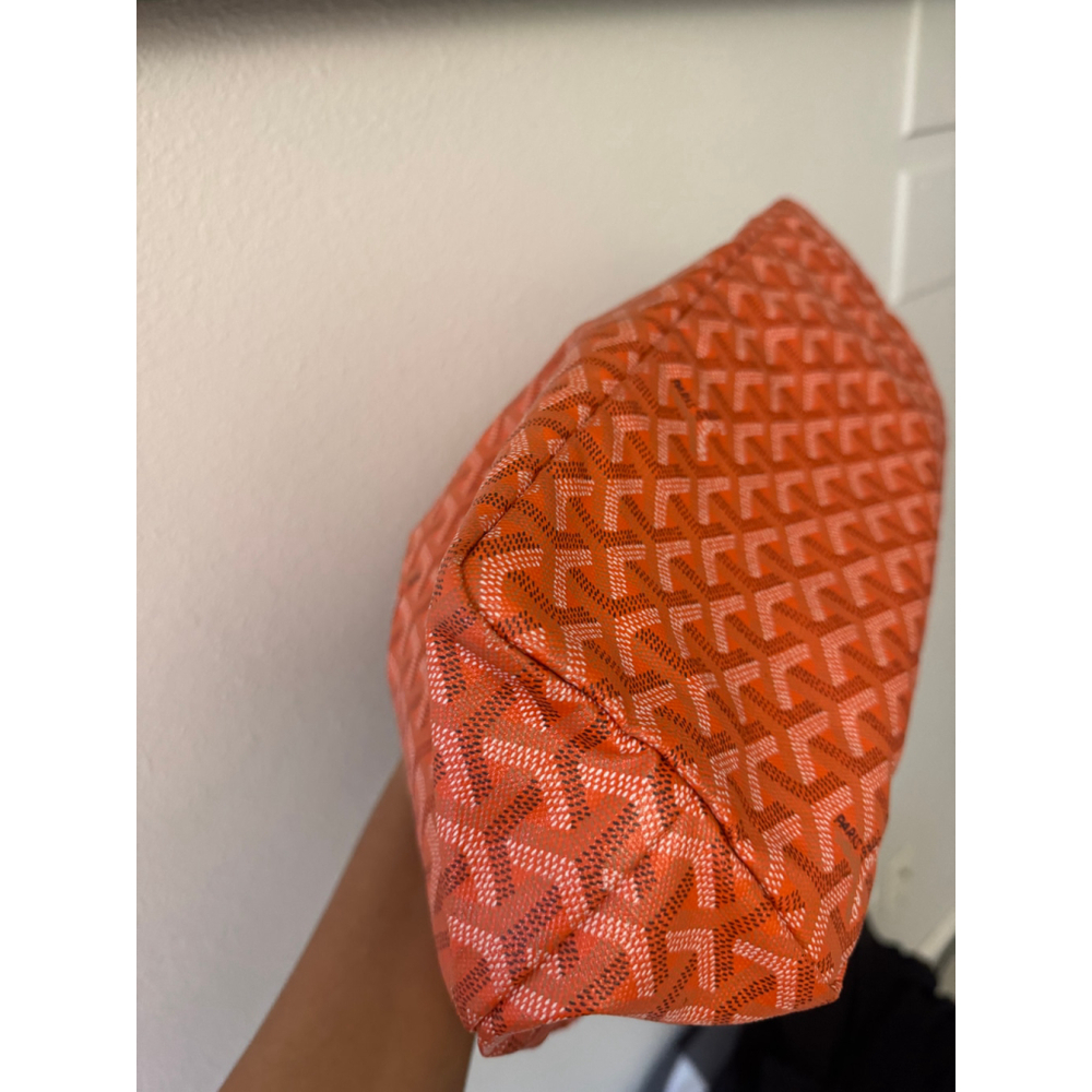 Goyard St. Louis PM Tote – Orange Canvas with Pouch - Picture 11 of 16